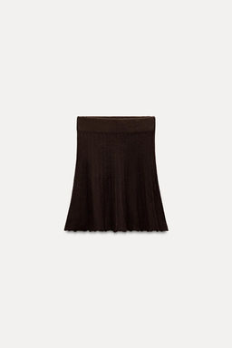 PLAIN KNIT PLEATED SKIRT - Zara фото 2