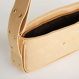 Сумка женская, багет, на молнии, цвет бежевый - Simaland фото 5