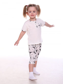 №170 Пижама детская (Кошки_молочный)