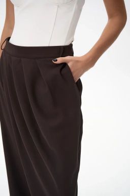 Брюки Шарлиз (шоколадный) - Эльза фото 2