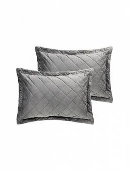 Наволочки декоративные велюр 50x70 (2шт) серый - Lucky фото 2