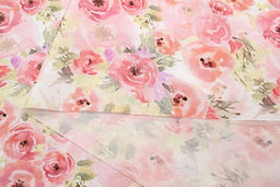 Креп-вискоза (Digital) Акварельные розы цв.розовый, ш.1.5м, вискоза-75%, нейлон-25%, 85гр/м.кв - Купава фото 7