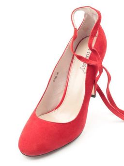 06-V-888 RED Туфли женские (натуральная замша) - Фабричный китай фото 5
