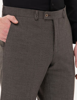 Kahverengi Slim Fit Kuma_ Pantolon