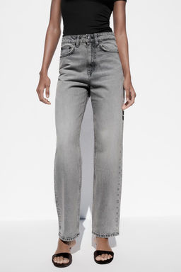 TRF MOM FIT HIGH-WAIST JEANS - Zara фото 8