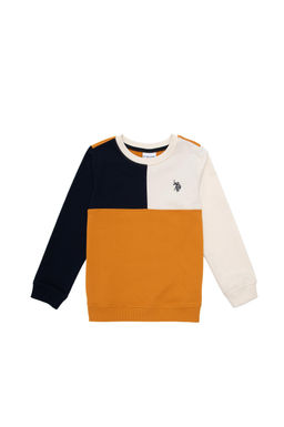 Толстовка горчичного цвета для мальчика - U.s. polo assn фото 6