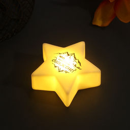 Фигурка светящаяся RISALUX «Звезда. Гора», LED-ночник, 3xLR1130, 7×7×2.5 см