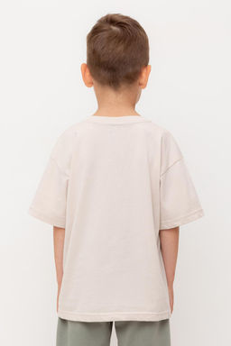 КР 302725/бежевый к554 фуфайка (футболка) для мал - Crockid фото 5