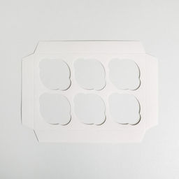 Цена за 5 шт. Коробка для капкейков, кондитерская упаковка, 6 ячеек С 8 Марта, 23?16?10 см