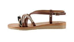 Босоножки, коньячные - Heine фото 2