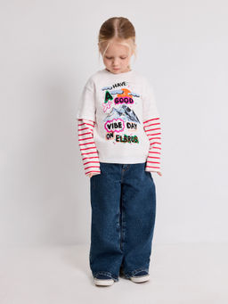 ACOOLA / Футболка детская для девочек Soroka белый