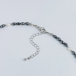 Колье из Жемчуга, Гематита и Коралла