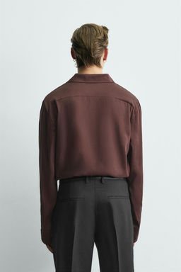 RELAXED FIT 100% SILK SHIRT LIMITED EDITION - Zara фото 3