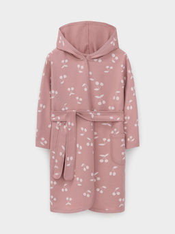 К 5763/серая пудра,крупная вишня халат дет