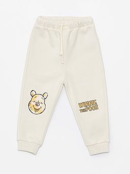 Bisiklet Yaka Uzun Kollu Winnie the Pooh Bask?l? Erkek Bebek Sweatshirt ve Pantolon 2li Tak?m - Waikiki фото 3