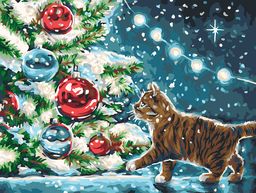 ФРЕЯ PNB/PM-067 Набор для раскрашивания по номерам 40 х 30 см Пушистый подарок