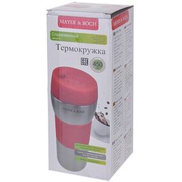 28433 Термокружка ЧЕРНАЯ 450мл нерж.МВ (х24) - Mayer&boch фото 4