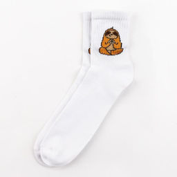 Подарочный набор "Ленивец" маска для сна, носки 3 пары