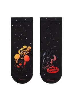 Цена за 2 пары. Носки Удлиненные CONTE Носки с яркими принтами и стразами Disney 70 mix - Conte elegant фото 3