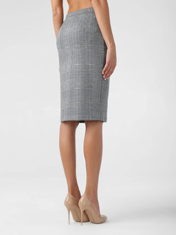 CONTE Классическая юбка-футляр MISS CHIC grey-ivory check - Conte elegant фото 4