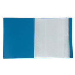 Папка с 100 вкладышами А4, корешок 40 мм, 700 мкм, Calligrata, текстура «песок», синяя