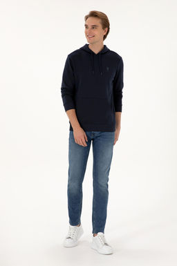 Erkek Lacivert Basic Sweatshirt Sepette S_rpriz _ndirim - U.s. polo assn фото 4