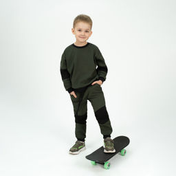 Костюм детский спортивный хаки 7051 (128, 64)