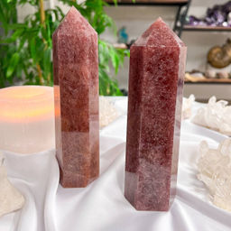 Кристалл-Генератор из Клубничного кварца