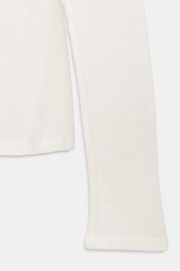 LONG SLEEVE T-SHIRT WITH WOOL - Zara фото 5