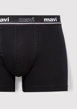 Siyah Basic Boxer - Mavi фото 2
