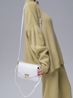 Сумка кросс-боди Azaro 3684 белый/крок