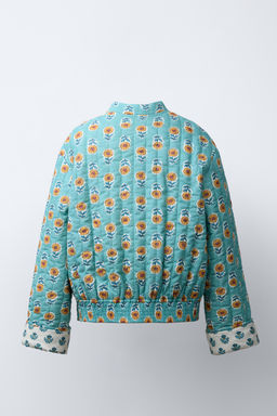 PRINTED PUFFER JACKET - Zara фото 4