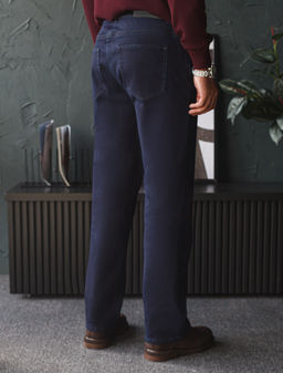 Джинсы утепленные прямые из эластичного денима с мягким флисом - Vilatte фото 4