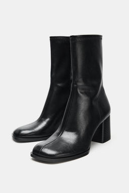 BLOCK HEEL ANKLE BOOTS - Zara фото 4