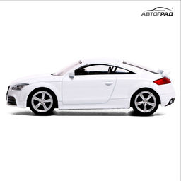 Машина металлическая AUDI TT COUPE, 1:43, цвет белый - АвтоГрад фото 4