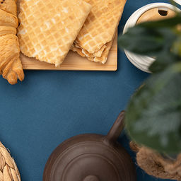 Скатерть декоративная Цвет Эмоций 145х145, саржа, 100% хлопок, Голубая сталь 145х145 - Традиция фото 9