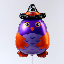 Цена за 5 шт. Воздушный шар фольгированный 22" «Сова фиолетовая», фигура