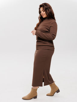 Костюм женский К-242 (лапша Софт г/к) Темно-серый - Elenatex фото 35