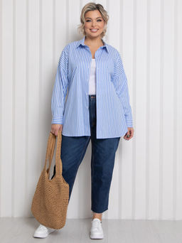 Рубашка П-2185/8 Цвет:голубой