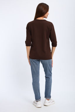 Кофта женская из футера 2-н Анфиса шоколад