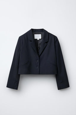 CROPPED PINSTRIPE BLAZER - Zara фото 3