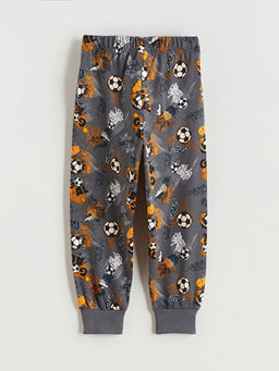 Bask?l? Erkek ?ocuk Pijama Alt