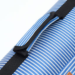 Сумка-переноска с органайзером в полоску, размер М (44,5 х 26 х 40 см), голубой - Пижон фото 6