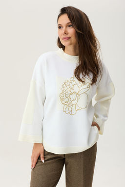 Костюм Magia mody 2351 молочный+ коричневый