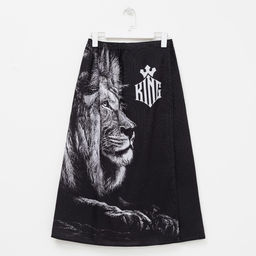 Полотенце килт вафельное мужское для бани Лев, 75?145 см, хлопок 100 %