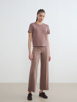 Dar Fit Pa?as? Y?rtma?l? Kad?n Pantolon