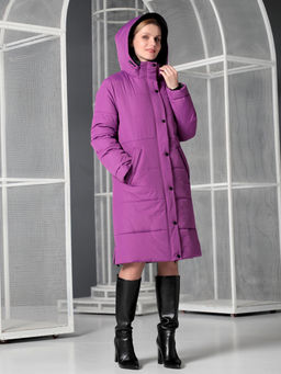 25422 Пальто лиловый - Dizzyway фото 3