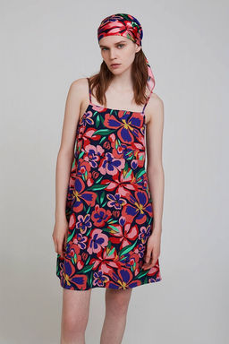 Мини-платье с цветочным орнаментом - Incity фото 3