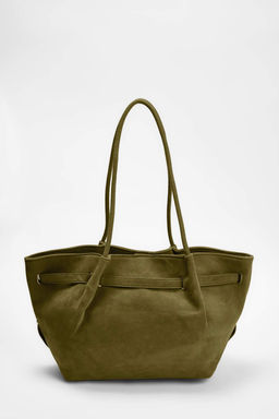 Haki Suet Kad?n Midi Omuz Cantas? TAKSS26OC00003 - Trendyolmilla фото 4