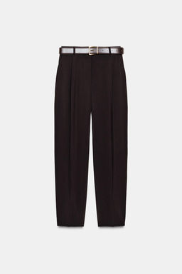 DARTED TROUSERS WITH BELT - Zara фото 6